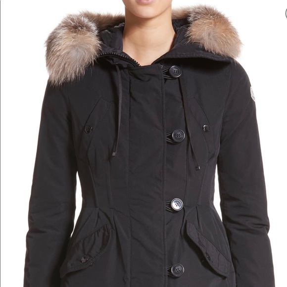Moncler Arriette' Down Insul. Parka; Gen.  Fox Fur - Picture 4 of 7